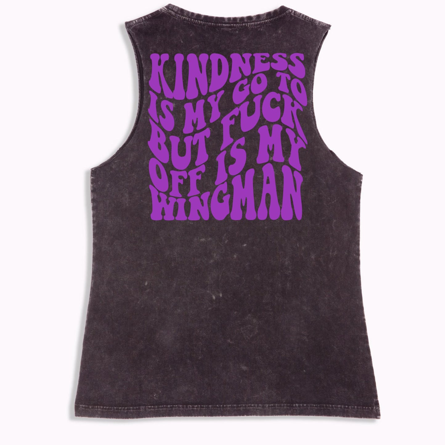 Wingman Tank - Black Stone Washed