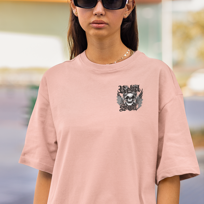 Rebel Soul Skull Oversized Tshirt