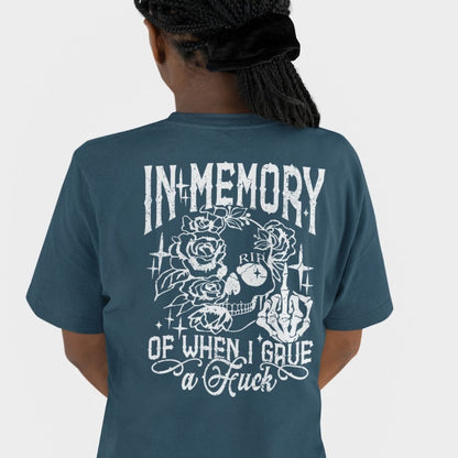 White In Memory Oversized T-shirt