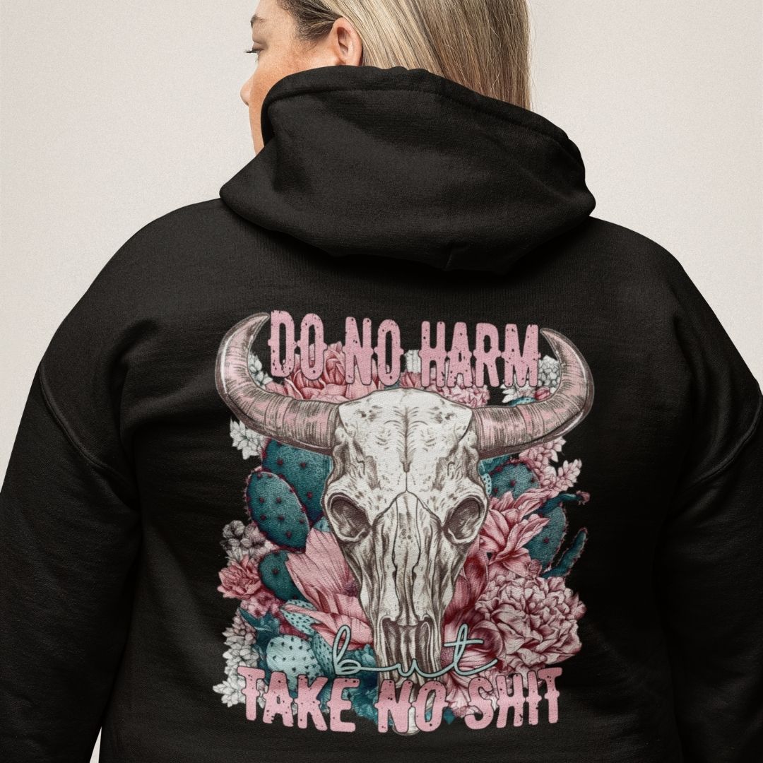 Do No Harm Black Oversized Hoodie