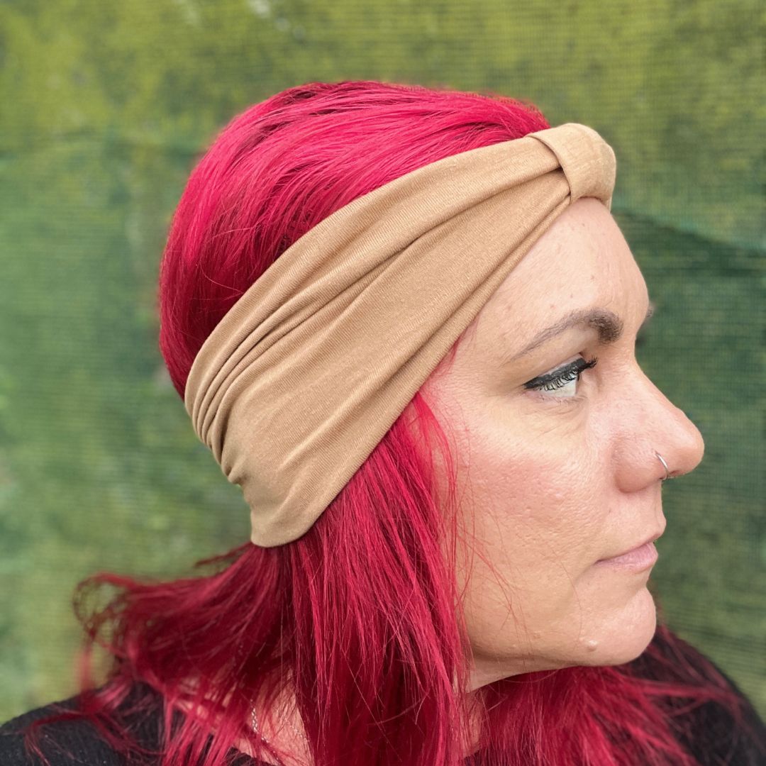 Beige Stretch Headband