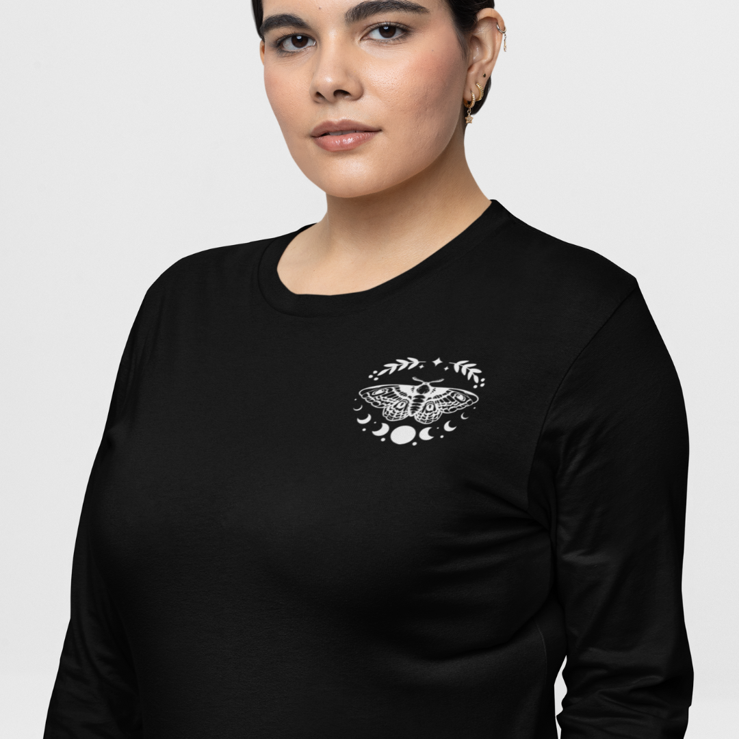 Celestial Moth Long Sleeve Tshirt