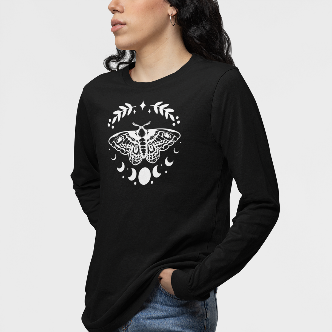 Celestial Moth Long Sleeve Tshirt