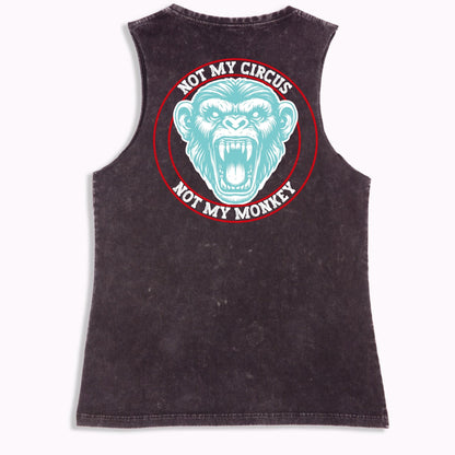 Not My Circus Tank - Black Stone Washed