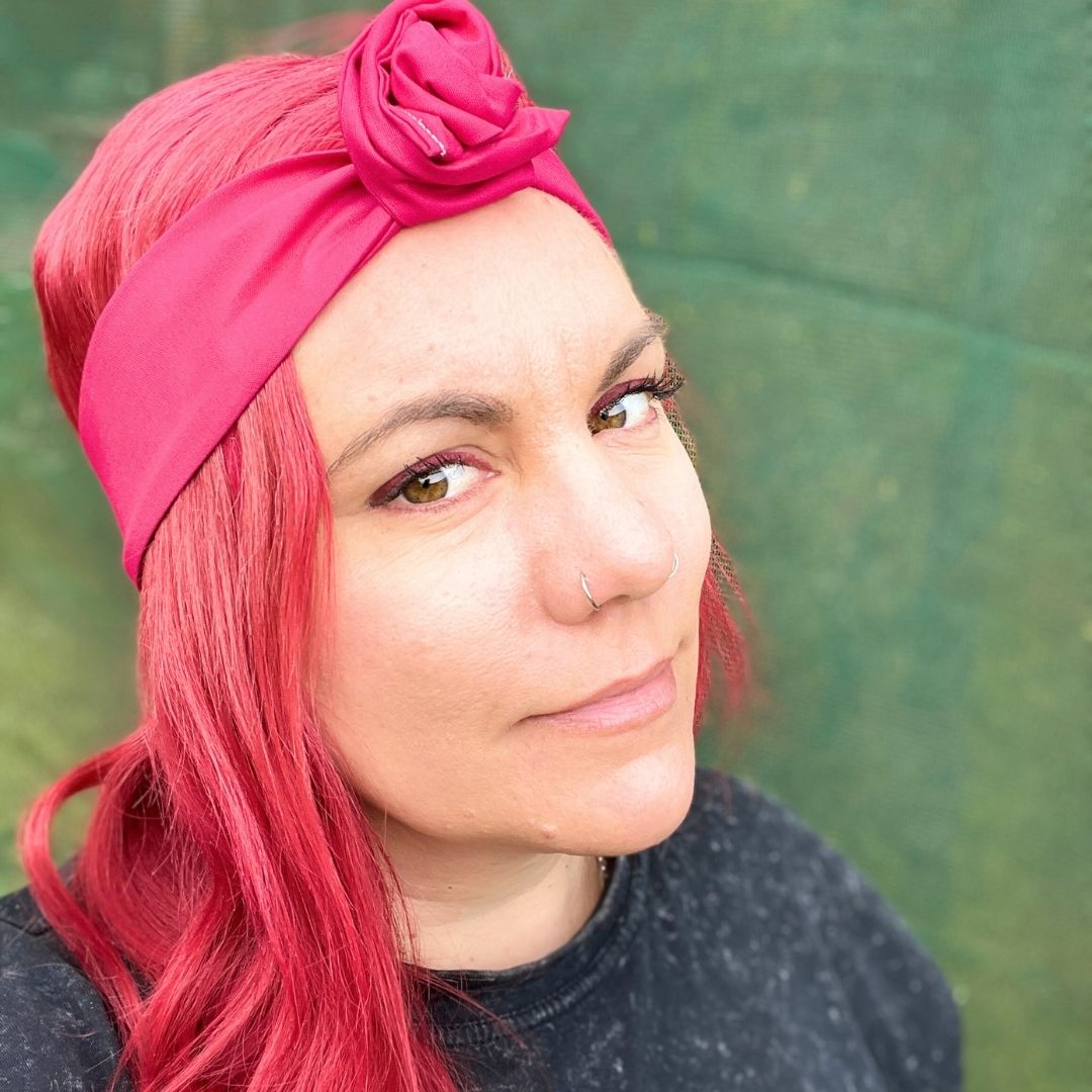 Fuchsia Wire Headwrap