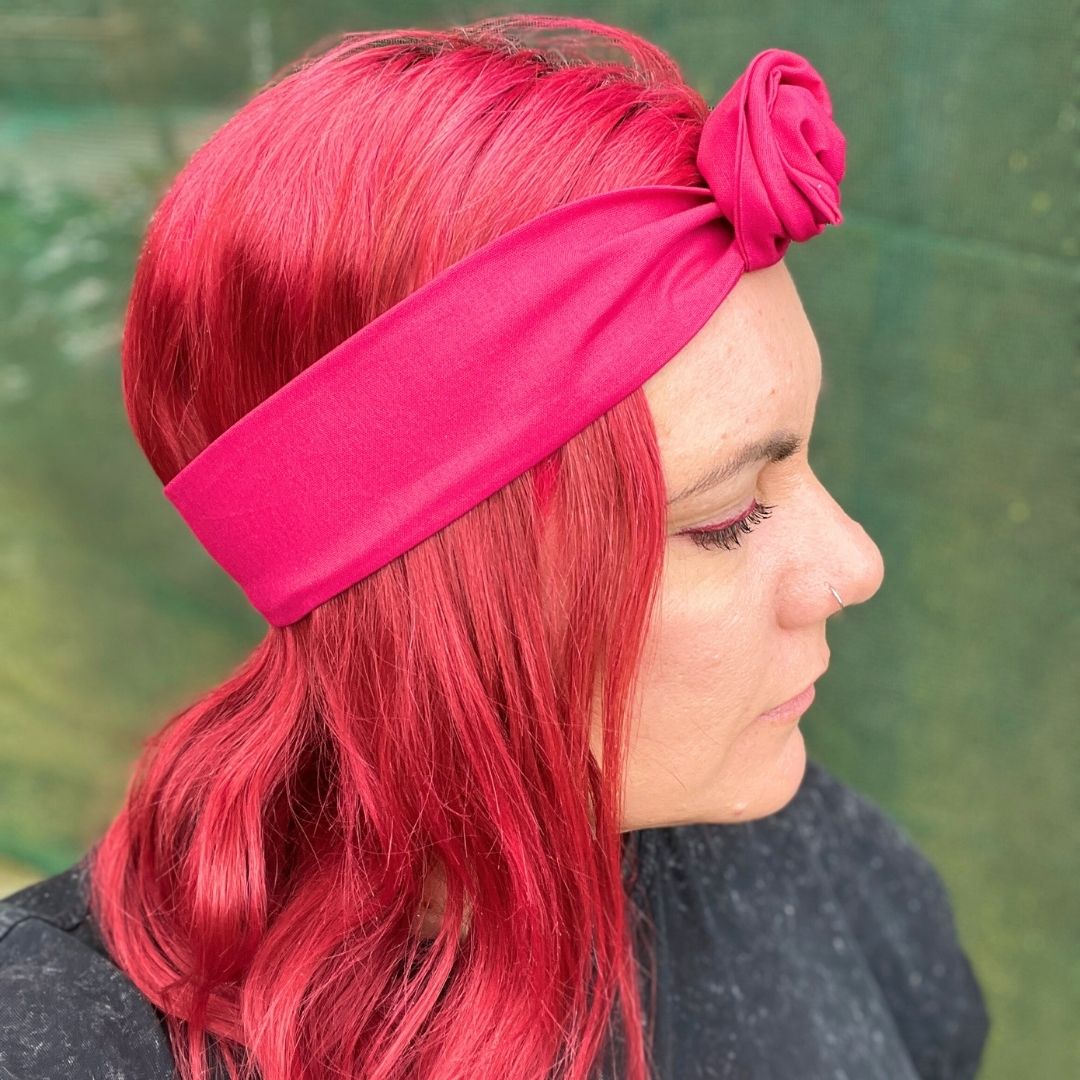 Fuchsia Wire Headwrap