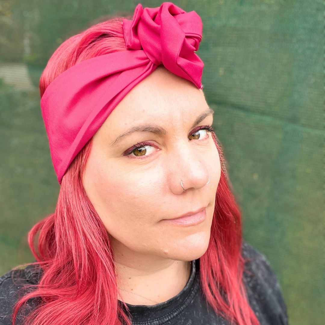 Fuchsia Wire Headwrap