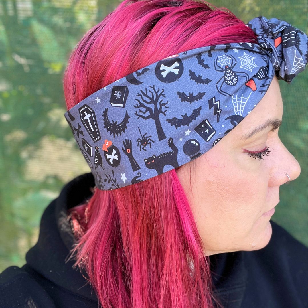 Graveyard Halloween Wire Headband