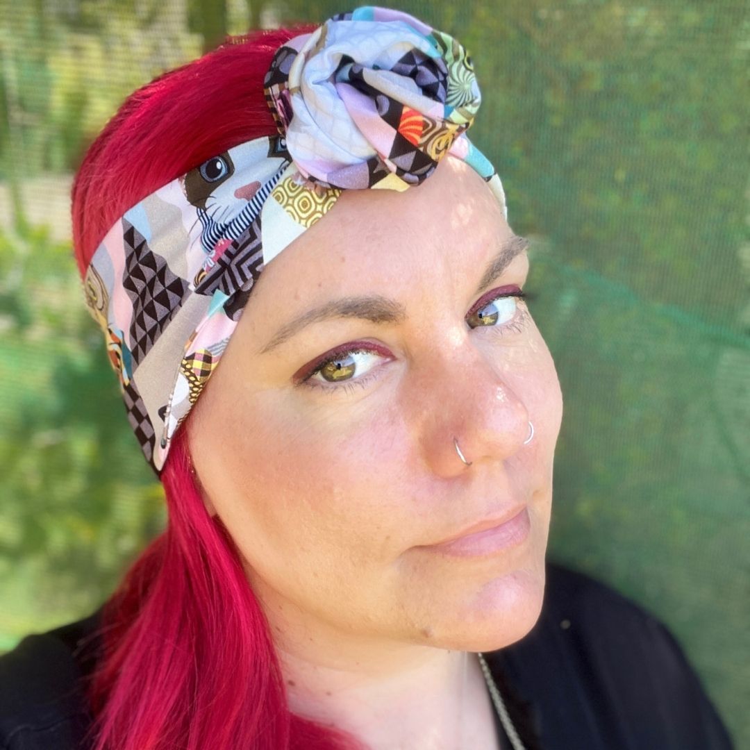 cats wire headband, handmade in Melbourne, adjustable headband