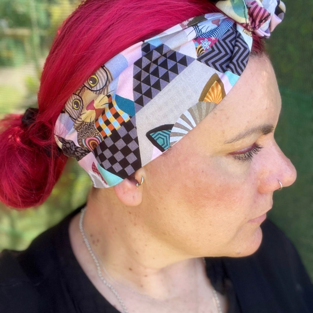 cats wire headband, handmade in Melbourne, adjustable headband