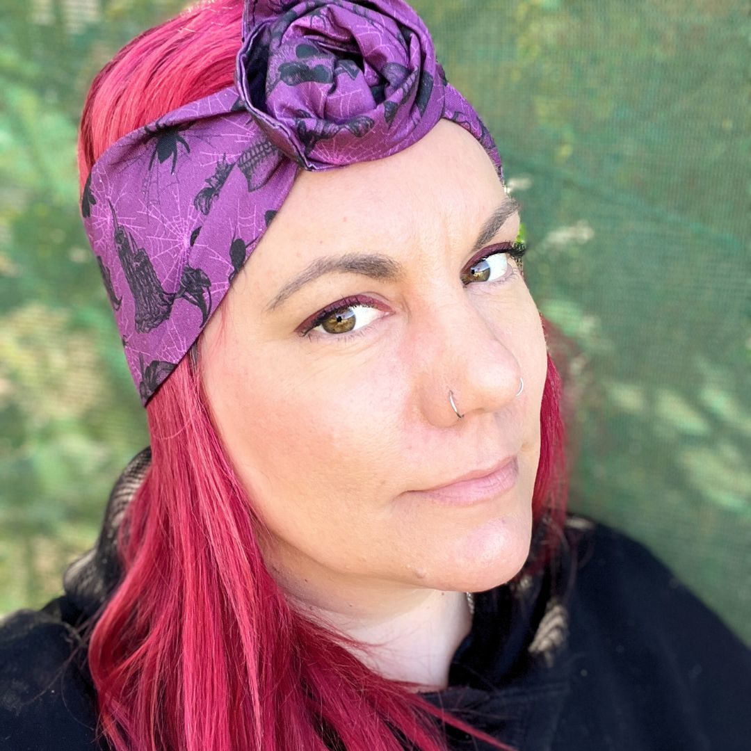 Purple Apothecary Boho Halloween Wire adjustable headband