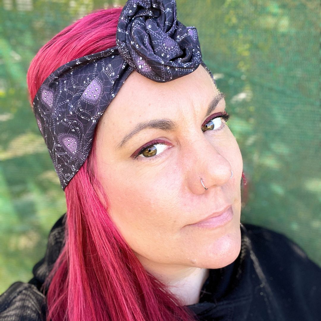 Purple Shackled Wire Halloween Boho Adjustable Headband