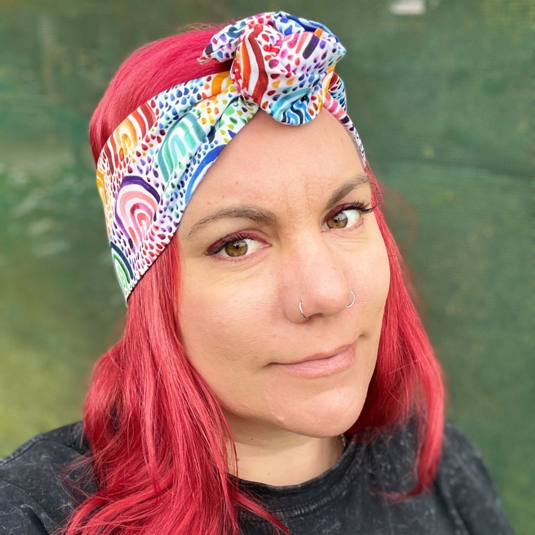 Rainbow Wire Headwrap