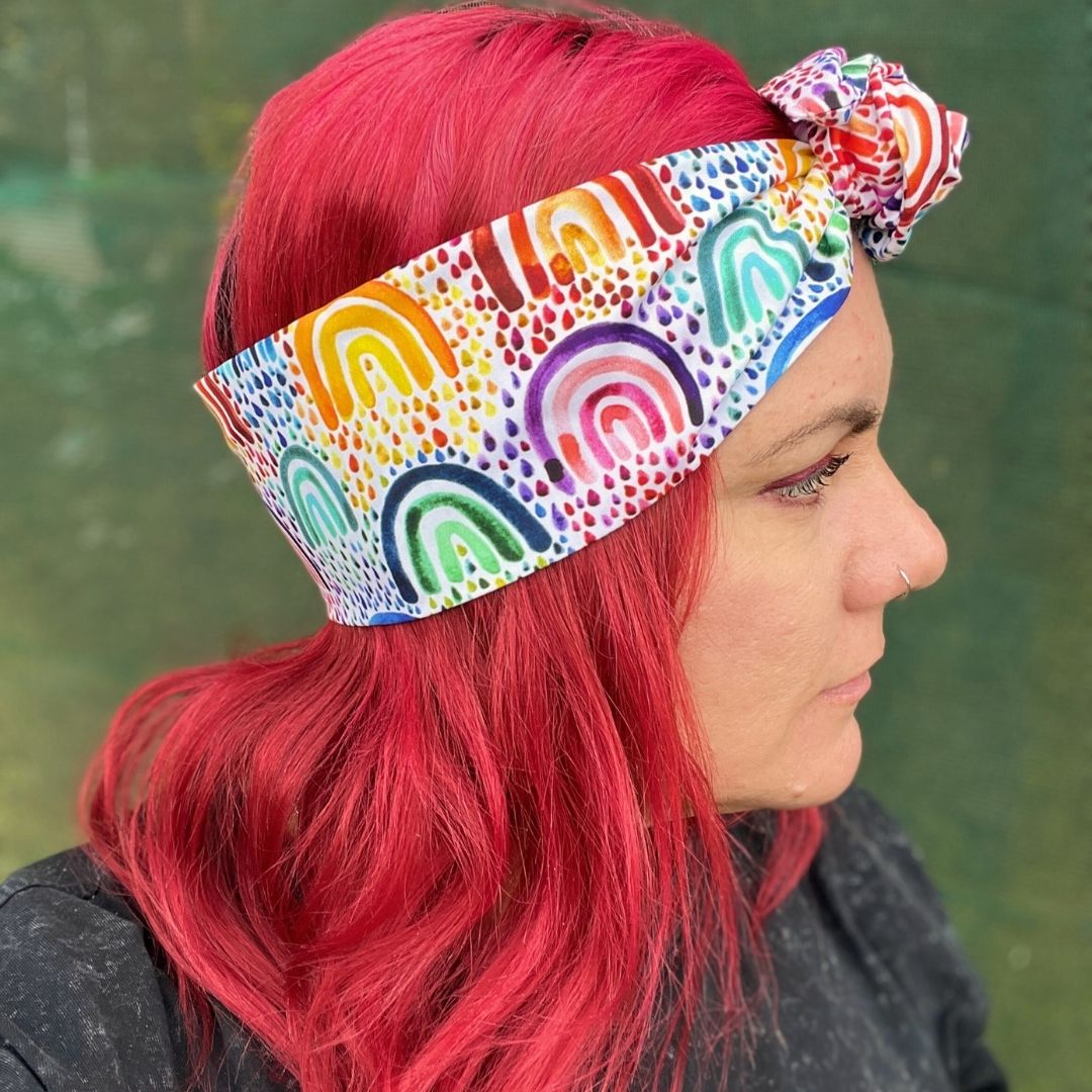 Rainbow Wire Headwrap