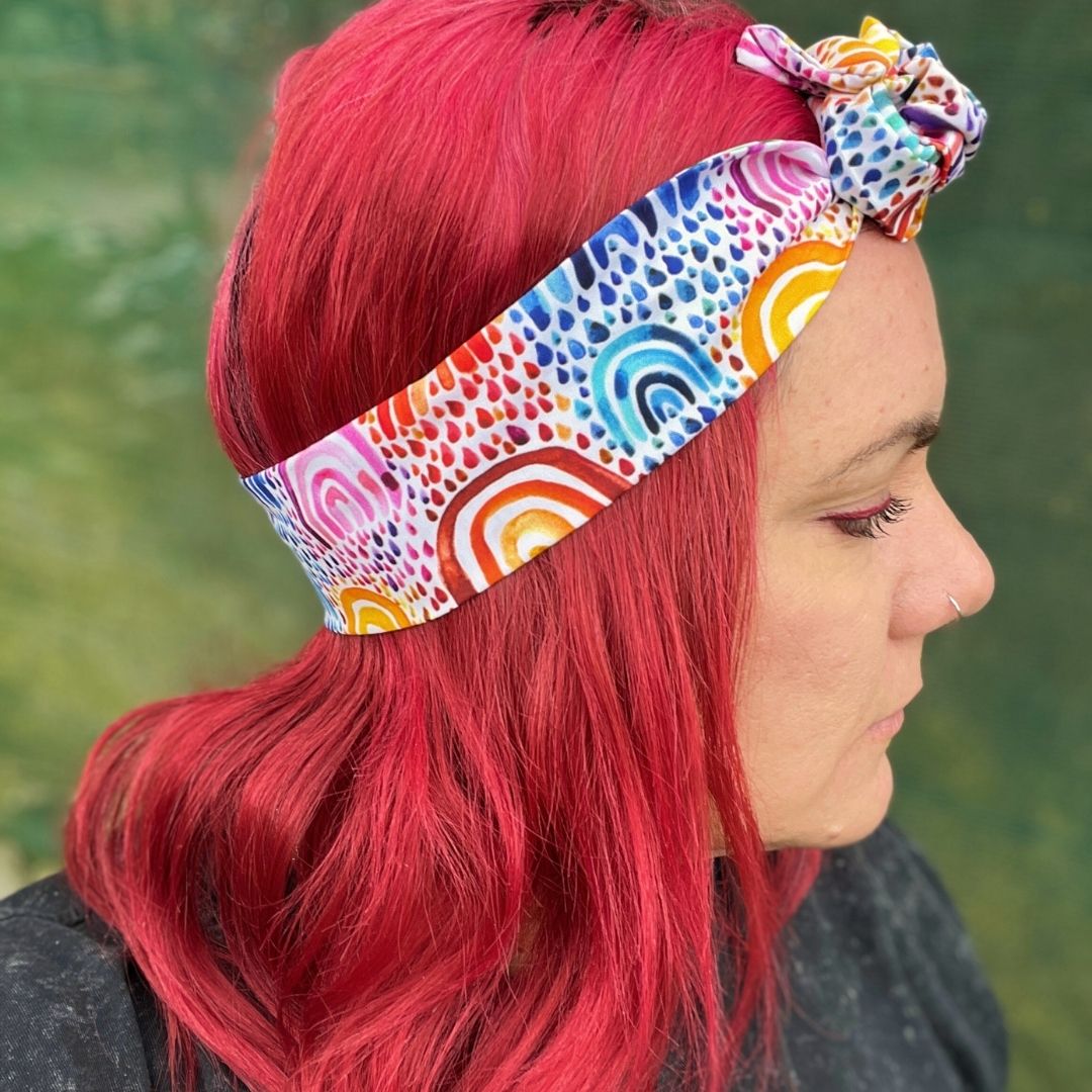 Rainbow Wire Headwrap