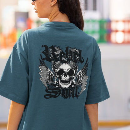 Rebel Soul Skull Oversized Tshirt