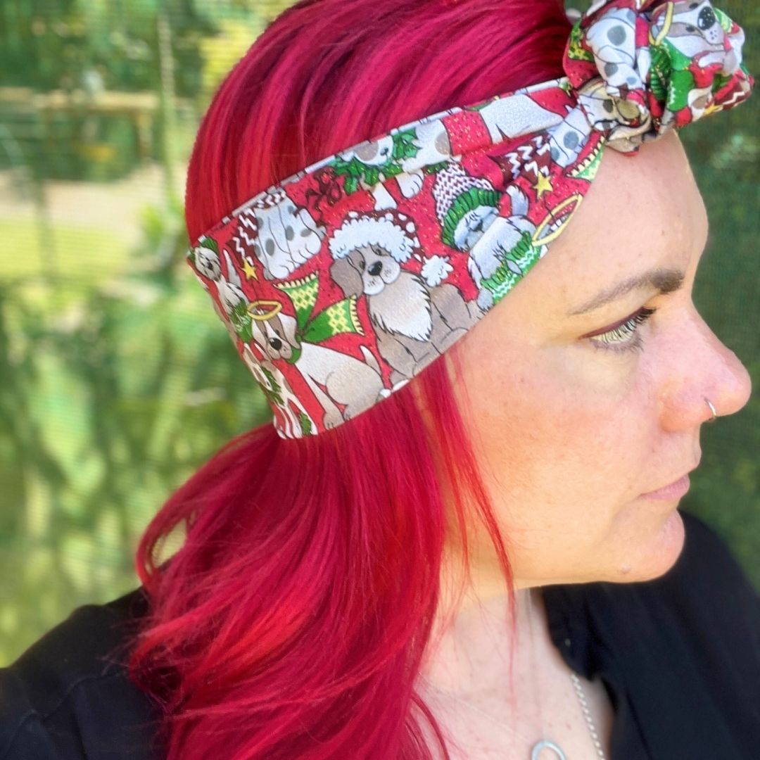 Santas Dogs boho wire headband, made in Melbourne, 100% adjustable