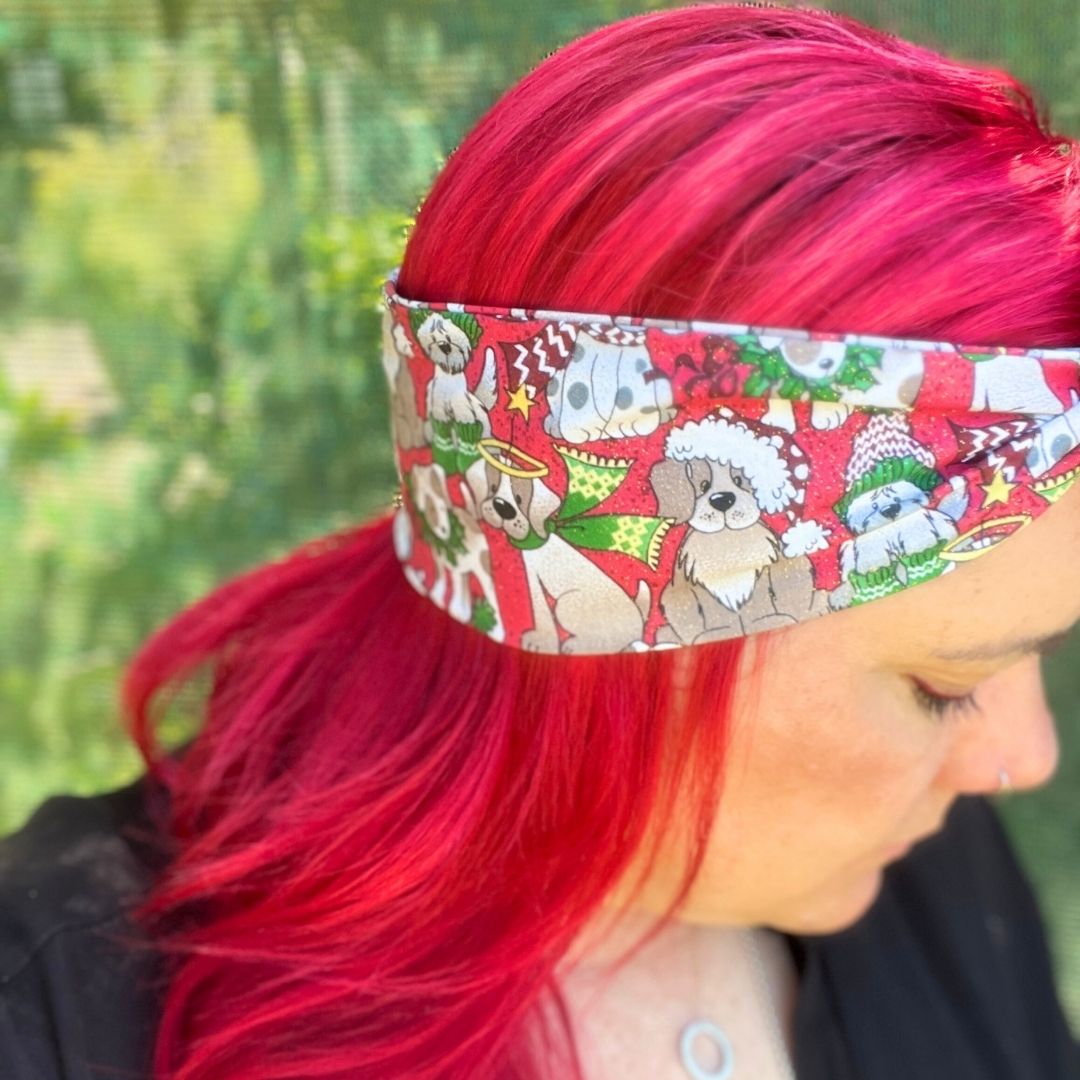 Santas Dogs boho wire headband, made in Melbourne, 100% adjustable