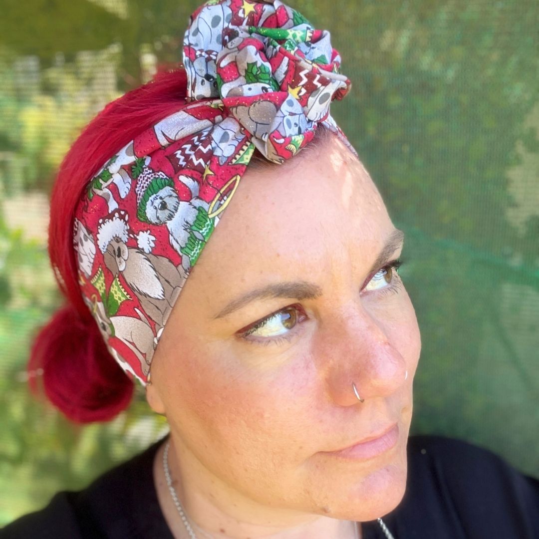 Santas Dogs boho wire headband, made in Melbourne, 100% adjustable