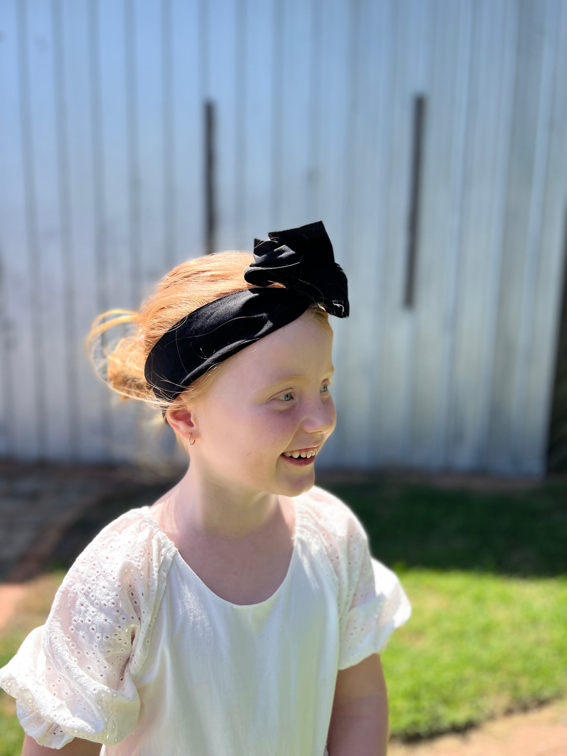 Black - Bae Kids Boho Wire Headband - Bae Bands Australia Twist Bow Wire Headband allows for your headband to stay in place all day with no headaches,