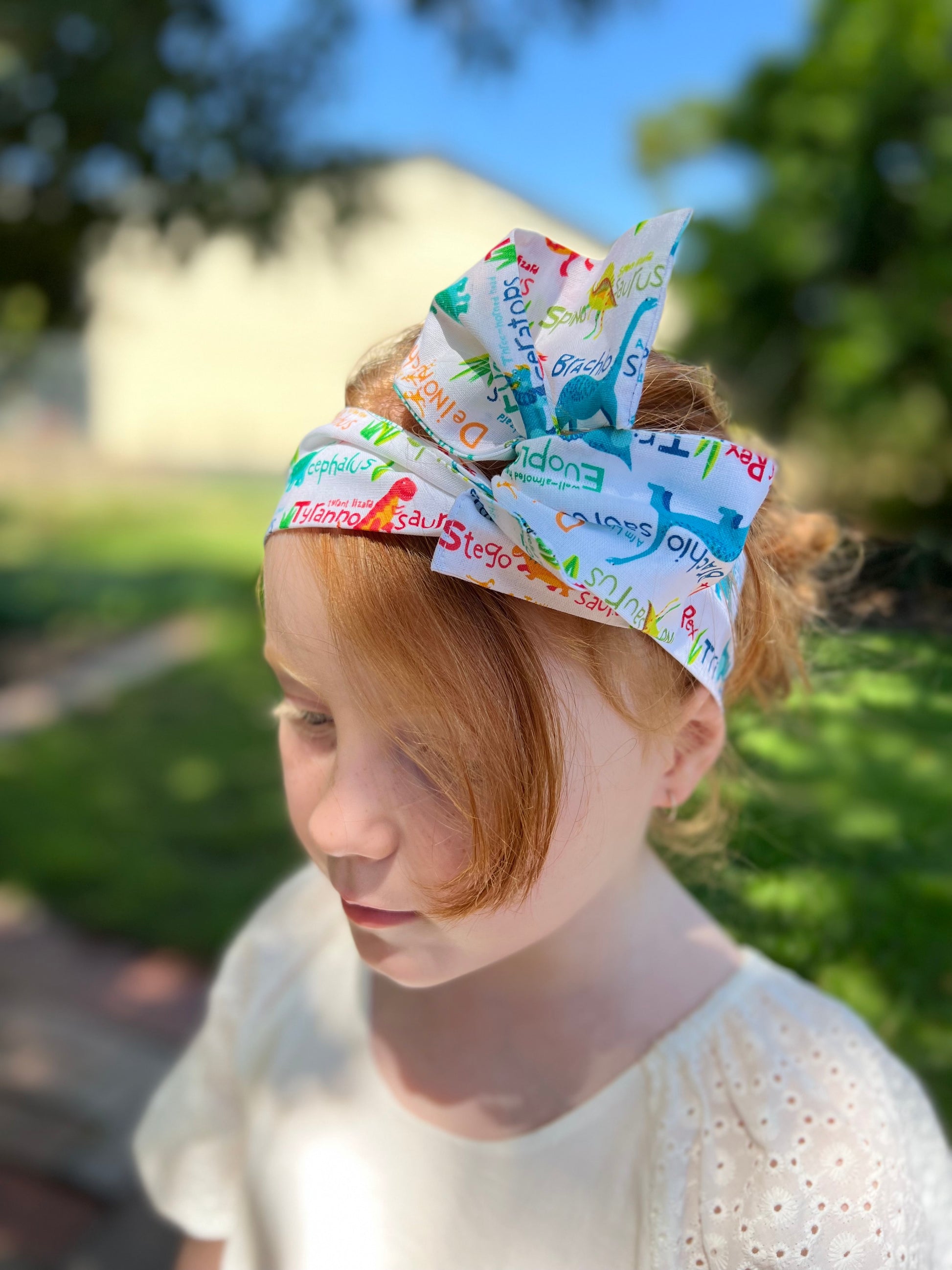 Dinosaur- Bae Kids Boho Wire Headband - Bae Bands Australia Twist Bow Wire Headband allows for your headband to stay in place all day with no headaches,