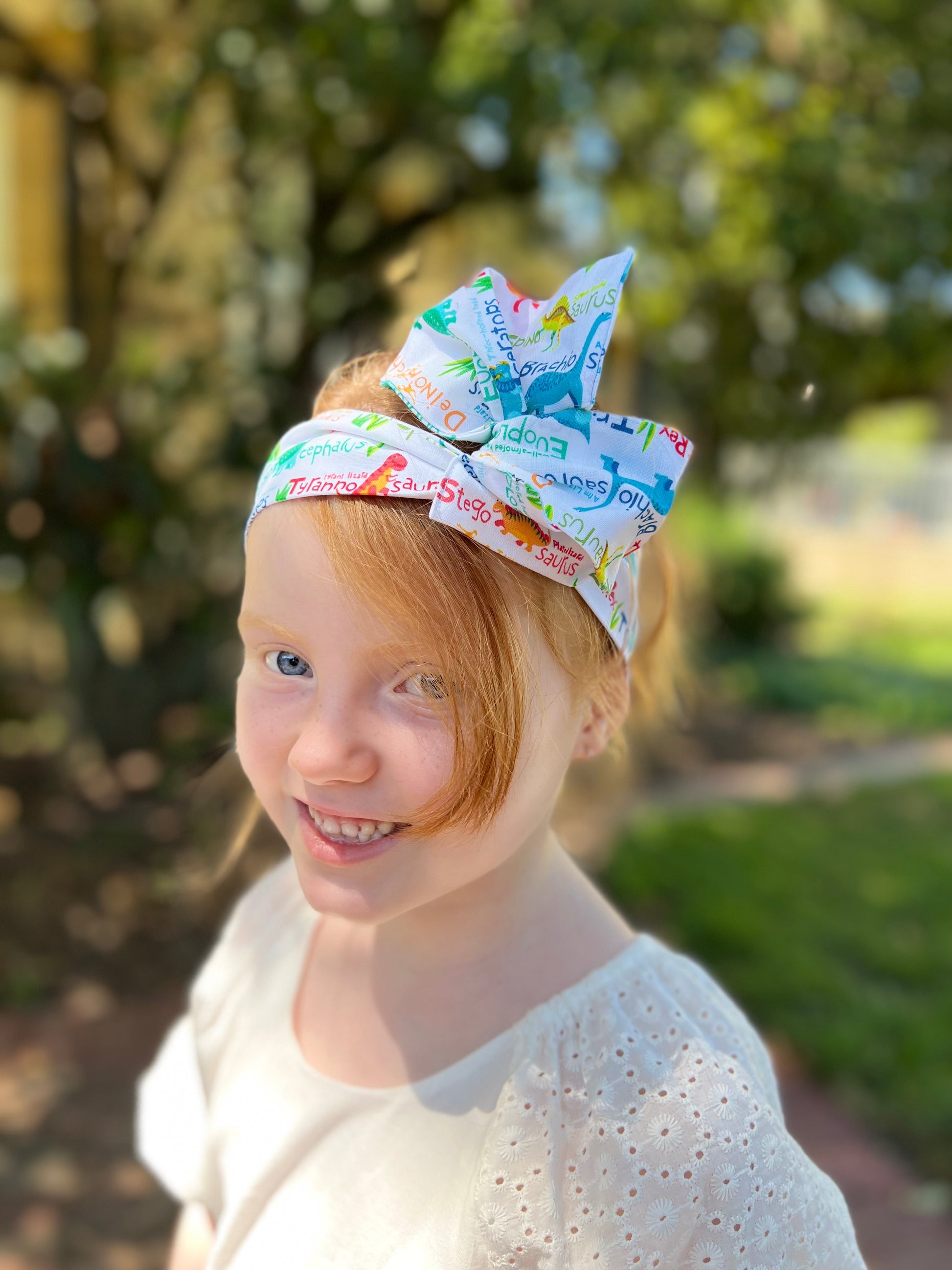 Dinosaur- Bae Kids Boho Wire Headband - Bae Bands Australia Twist Bow Wire Headband allows for your headband to stay in place all day with no headaches,