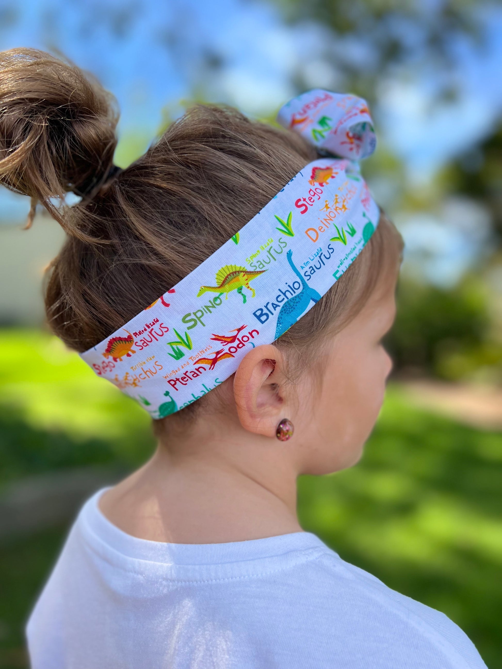 Dinosaur- Bae Kids Boho Wire Headband - Bae Bands Australia Twist Bow Wire Headband allows for your headband to stay in place all day with no headaches,