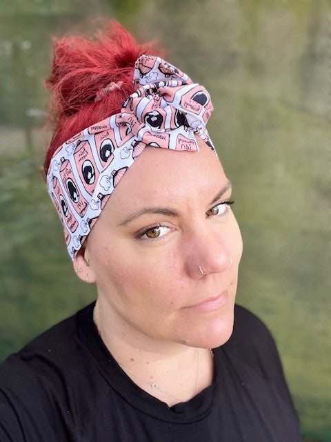 Peach Hairspray Wired Headbands